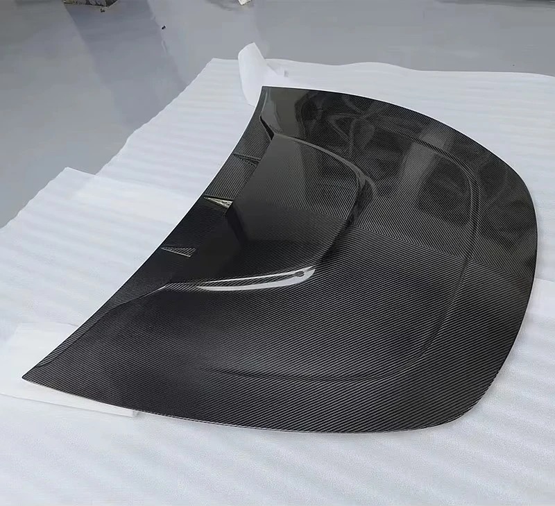 Dry Carbon Fiber Material Car Front Engine Hood FRP Prime Body Kits Bumper Protect Guard for  Model Y